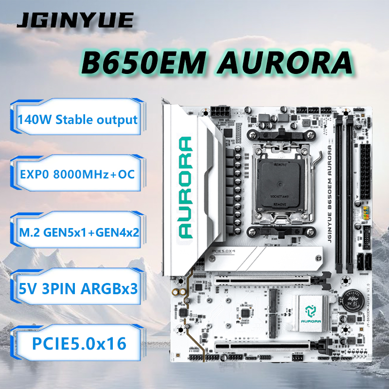 JGINYUE B650M AURORA Новая мат – обзор и цена Ddr5 Rgb Ram